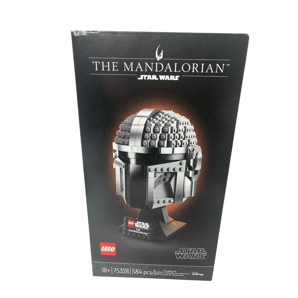 LEGO Star Wars The Mandalorian Helmet Sealed Adult Display Box 75328
